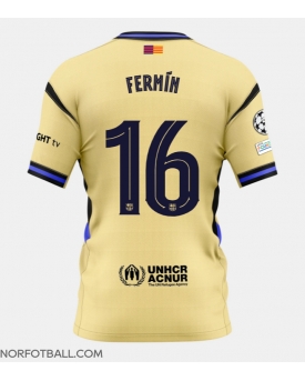 Billige Fotballdrakt Barcelona Fermin Lopez #16 Replika Bortedrakt 2025-26 Kortermet